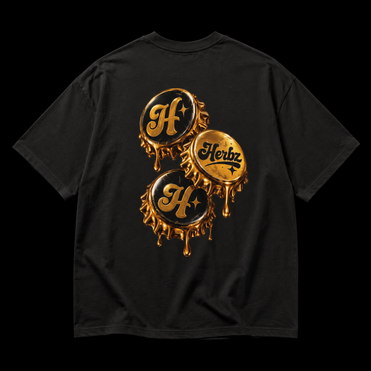 Gold caps T-shirt