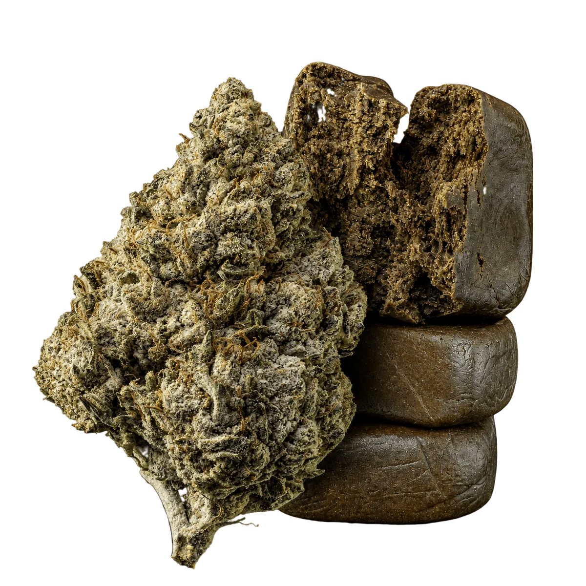 10g Amnesia Haze 23% THCA a 10g Bubble Hash 50% THCA společně v balíčku Herbz