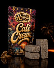 Herbz Cali Cream 10g emballage med tropisk design